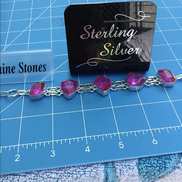 Mint 925 Silver Pink Kunzite Fabulous Sweet Sterling Silver Stamped - Picture 5 of 6